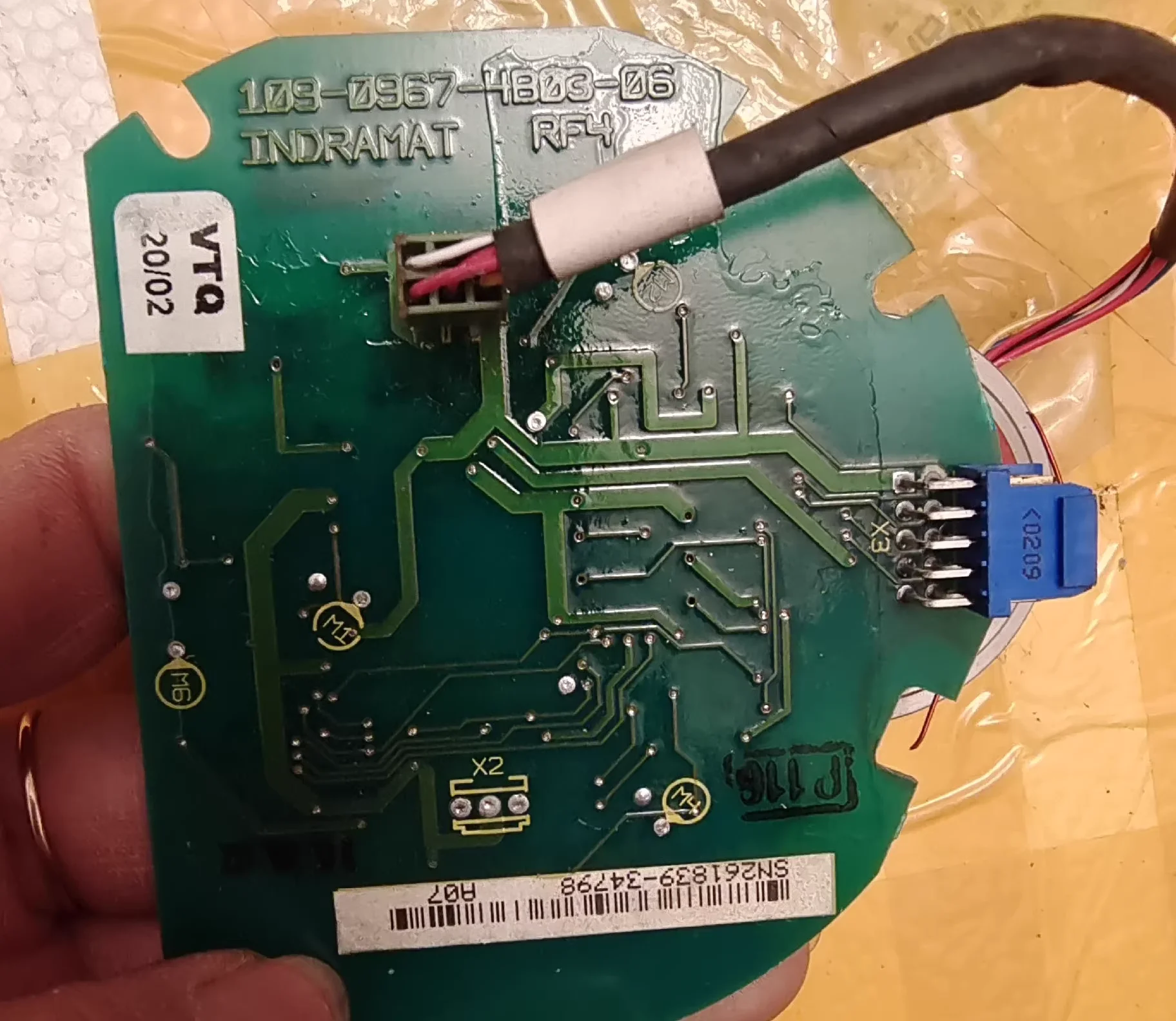 109-0967-4B03-06 RF4 لوحة التشفير المستخدمة لوحة دوائر كهربائية لوحة لوحة أحادية الطبقة ، شحن سريع