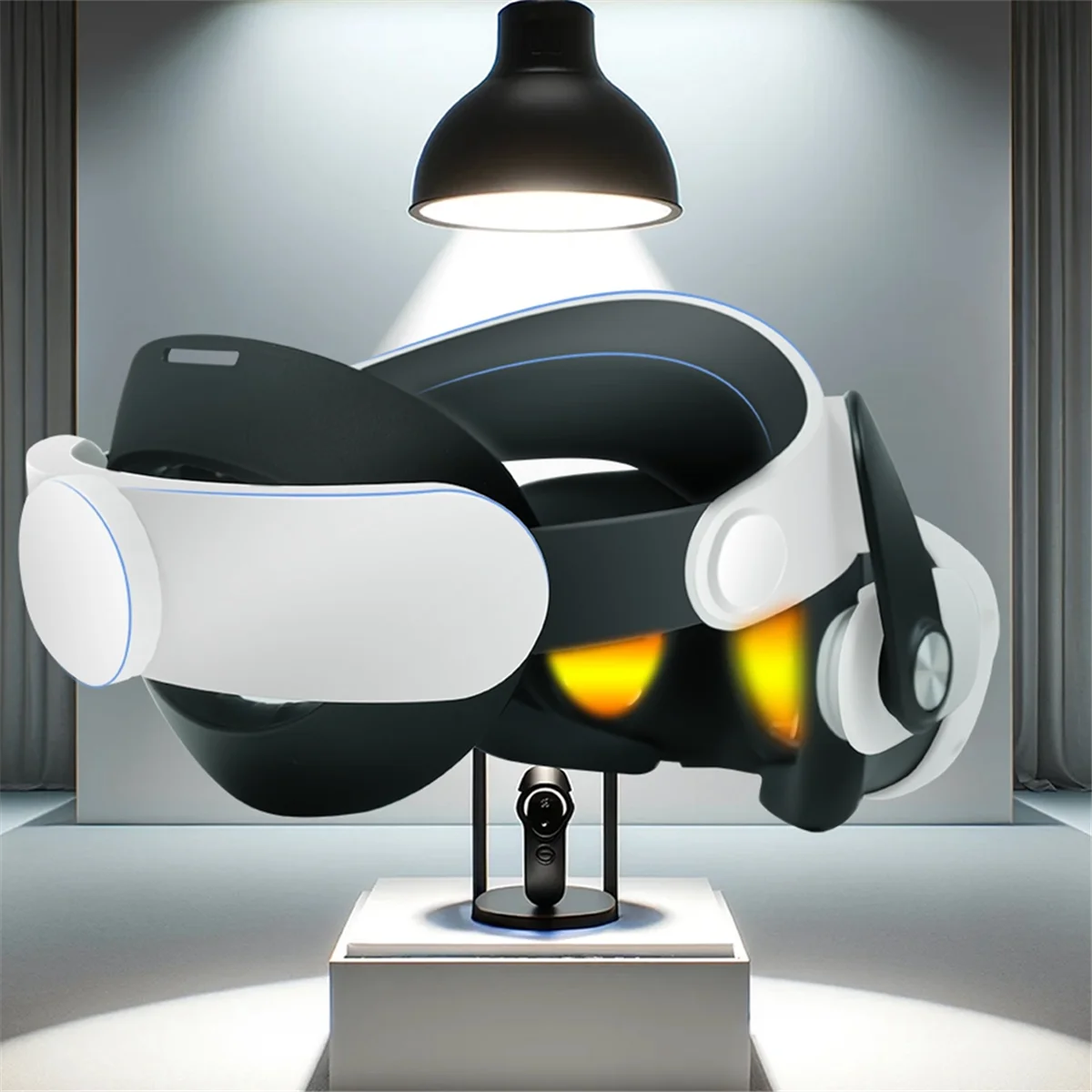 AU47-VR عقال حزام الرأس ل Meta Oculus Quest 3، استبدال مريحة الإسفنج أغطية الرأس سماعة VR الملحقات