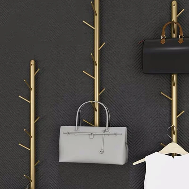 Clothes Luxury Coat Racks Hallway Metal Garment Plant Shelves