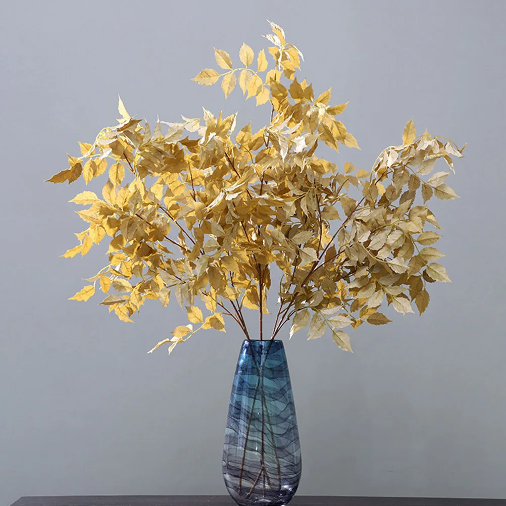 

Leaf Simulated Leaves Indoor Plant Small Fake Plants Artificial Silk Flower Decor