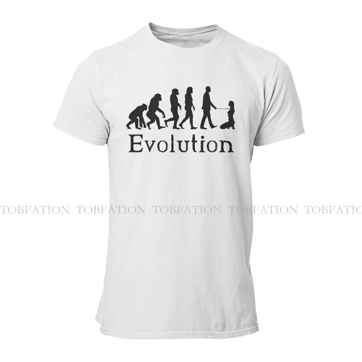 Dominant Evolution  Men TShirt BDSM Hentai Sexy Crewneck Short Sleeve 100% Cotton T Shirt Funny High Quality Birthday Gifts