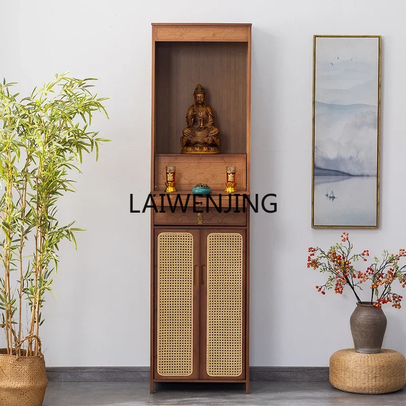 MJY Household Buddha Cabinet Standing Cabinet for God of Wealth Statue Cabinet for Sacrifice Table