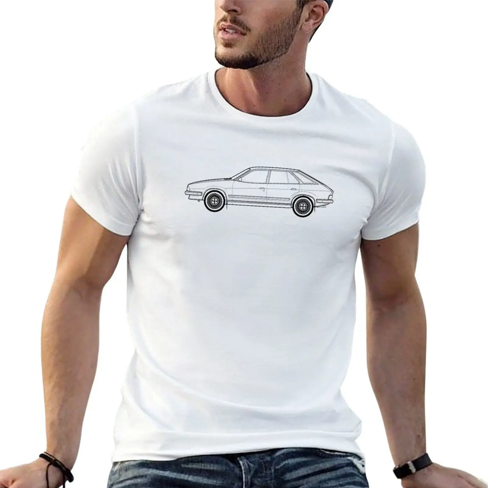 Austin Ambassador outline drawing T-Shirt Plus Size Quick Dry Sports Tee