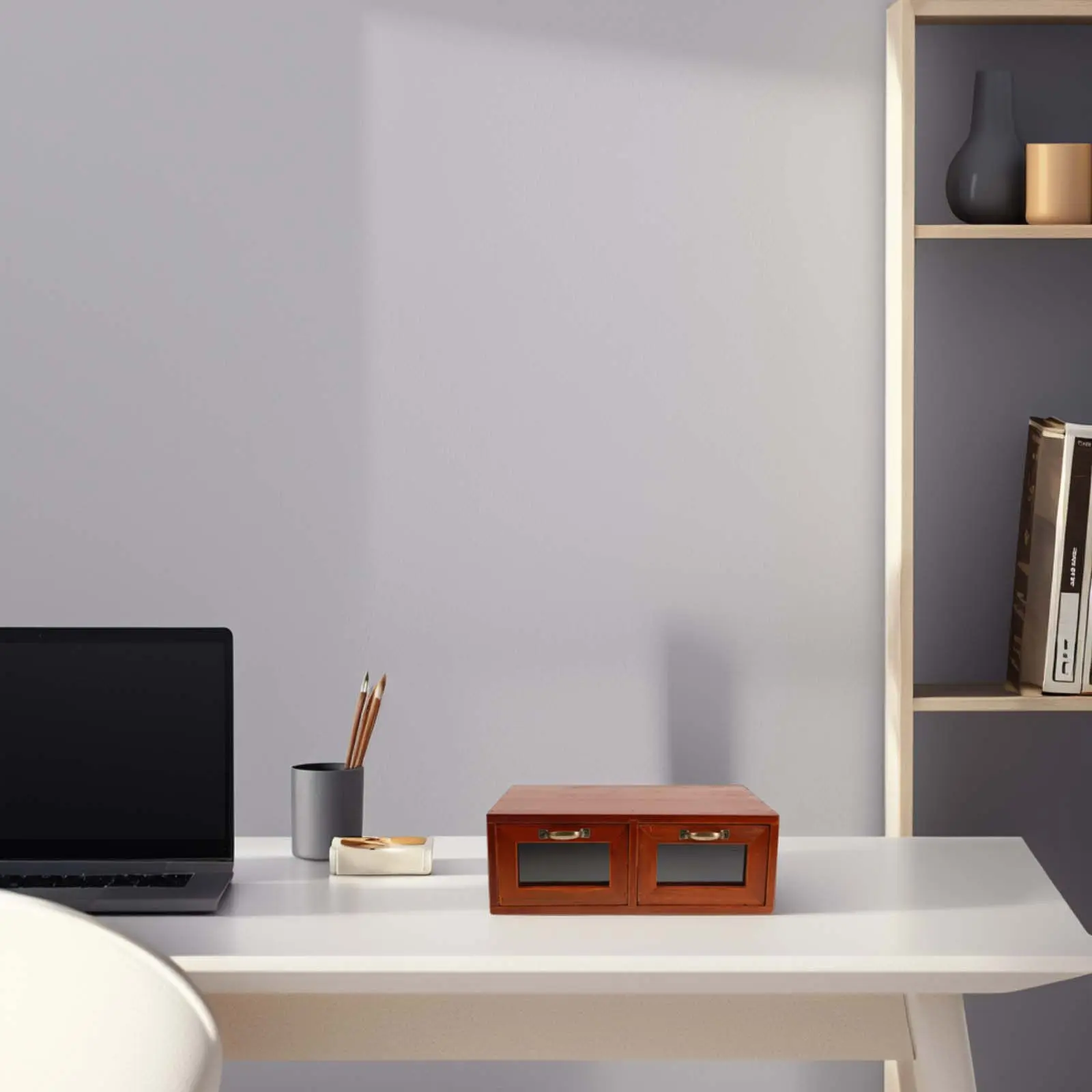 

Деревянная подставка для монитора с прозрачным акриловым ящиком-органайзером для офисного стола, аксессуаров, ноутбука, ПК, для подъема экрана