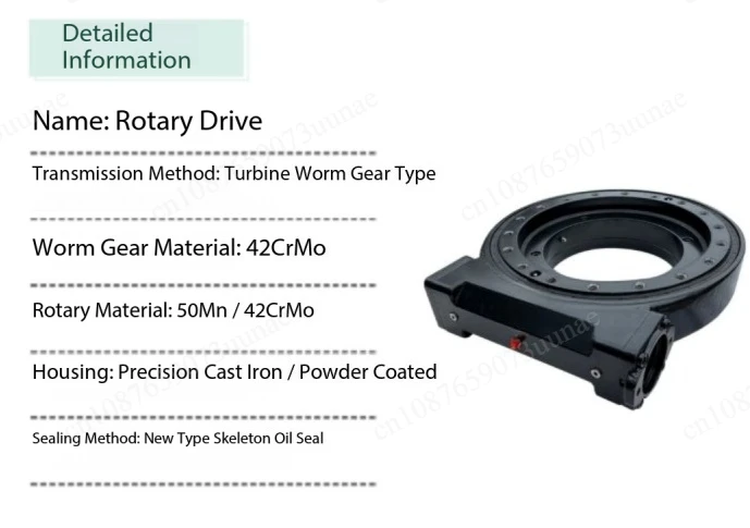 Integrated, electric, hydraulic, rotary drive, turbo worm, rotary drive reducer, full set, assembly