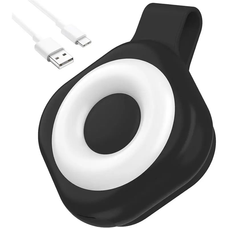 

【CHRISTMAS 】Night Light Clip For Badge - Rechargeable Magnetic Badge Light With 6 Brightness & 3 Color Modes,Running Lights