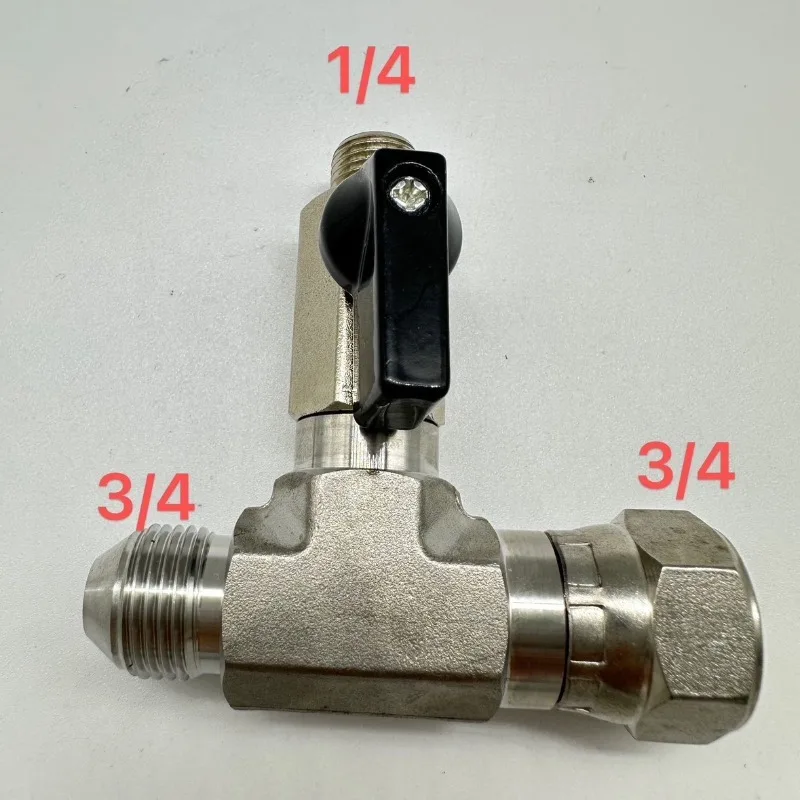 

LNG Gas Tee Plus Ball Valve, with Switch, Tee Stainless Steel, Connecting Natural Gas, Cooking Pipe, Tee Valve