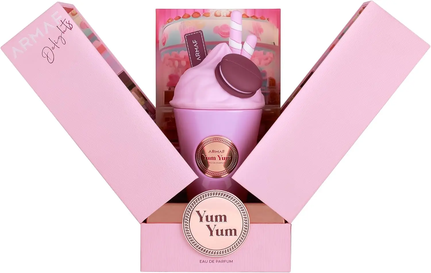 Armaf Delights Yum Yum EDP 3.4oz – Sweet Fruity Floral Long Lasting Perfume, Ideal Halloween Christmas Gift for Women