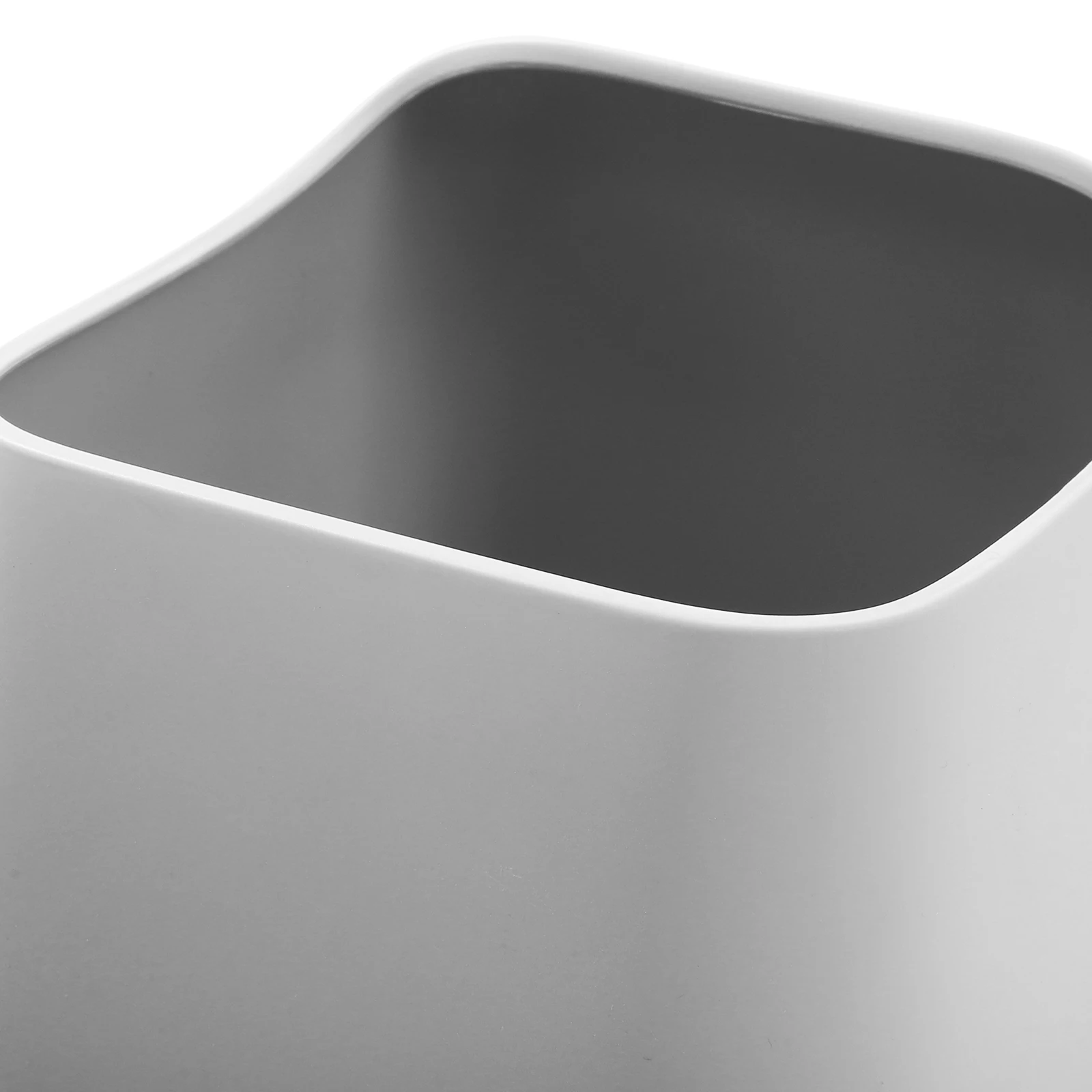 

1PC 10L White Inclined Trash Can Double Layer Kitchen Bathroom Garbage Bin Household PP Waste Container for Office Bedroom