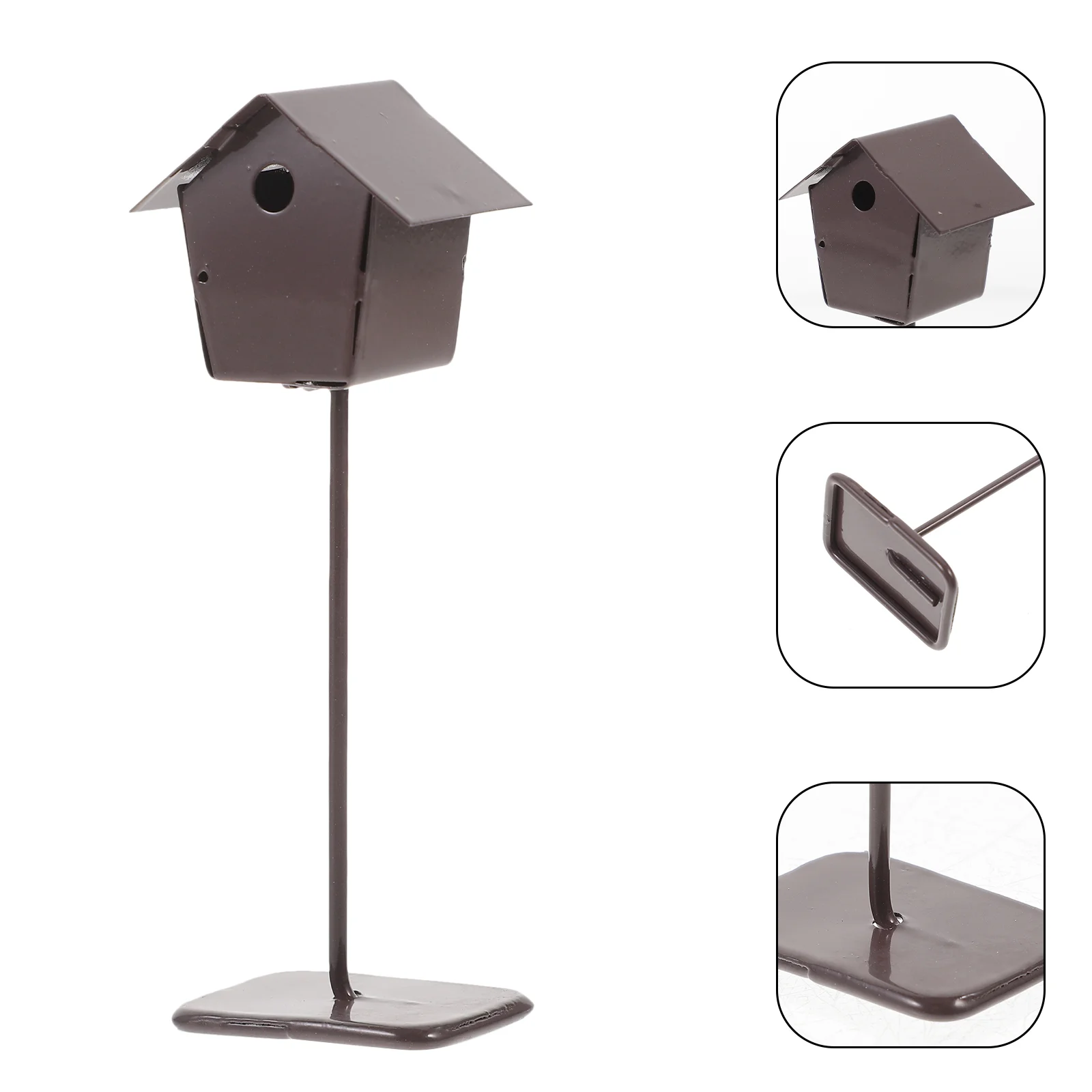 Micro Landscape Bird's Nest Cage Decor Field House Prop Wrought Iron Decoration Birdcage