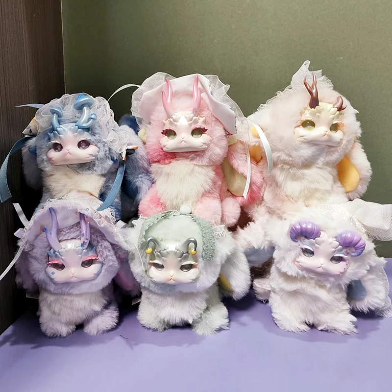 

Новая серия Tutulong Fantasy Forest Tea Party, модная слепая коробка, случайная коробка, тайная коробка-сюрприз, кролик, дракон, пушистая игрушка в подарок