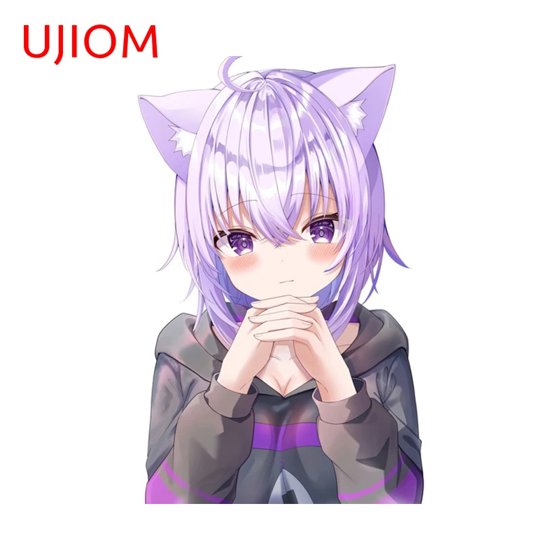 UJIOM Hololive Anime Girl Nekomata Okayu Personality Wall Stickers Kids Room Decal Beatiful Home Decor Accessory Wallpapers