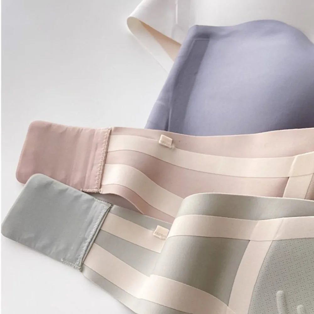 Effen kleur strapless gewikkelde bh Onzichtbare antislip push-up bralette Niet-stalen ring Dun damesondergoed Bruiloft