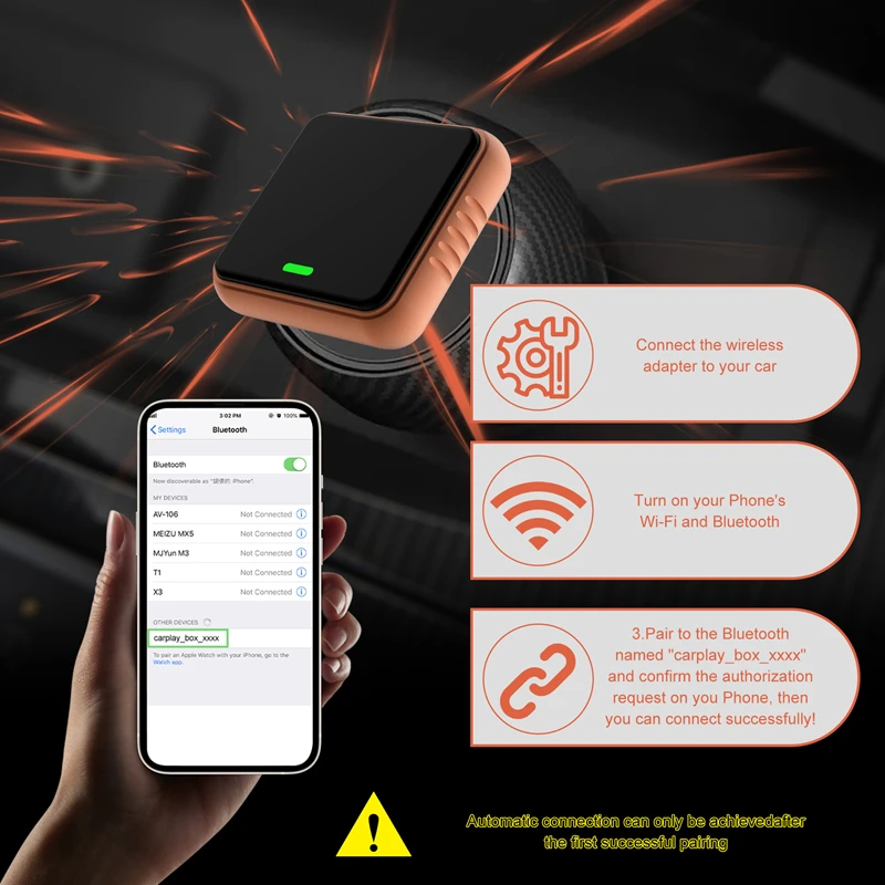 2026 НОВЫЙ беспроводной адаптер Carplay Android Auto 2in1 Smart Mini Box WIFI BT Auto Connect для Toyota Volvo Benz MG Kia MAZDA FORD