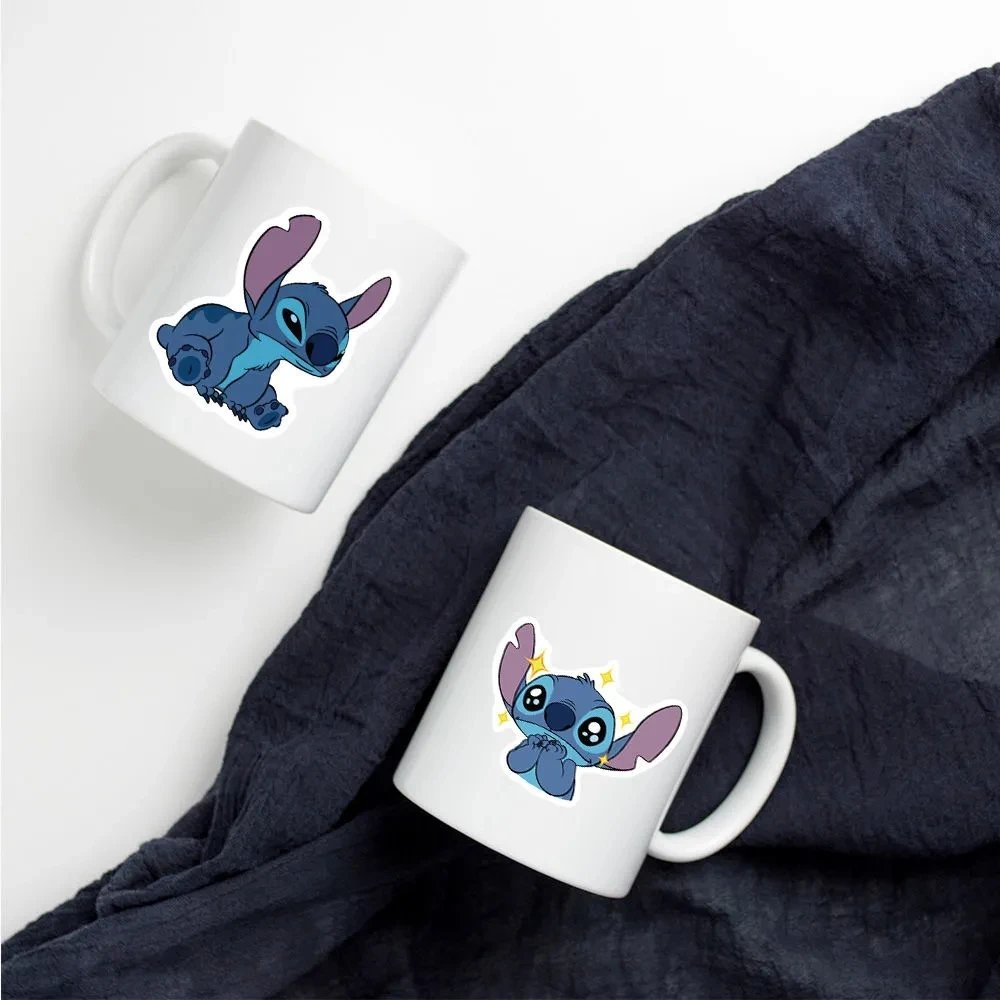 10/30/50pcs Kawaii Disney Anime Stitch Stickers Cute Cartoon Kids Sticker Toy DIY Phone Water Bottle Stationery Graffiti Decals