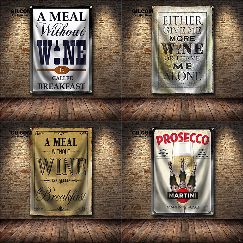 Pôster Decorativo Vintage de V - Wine Beer Pub avaliação e preço