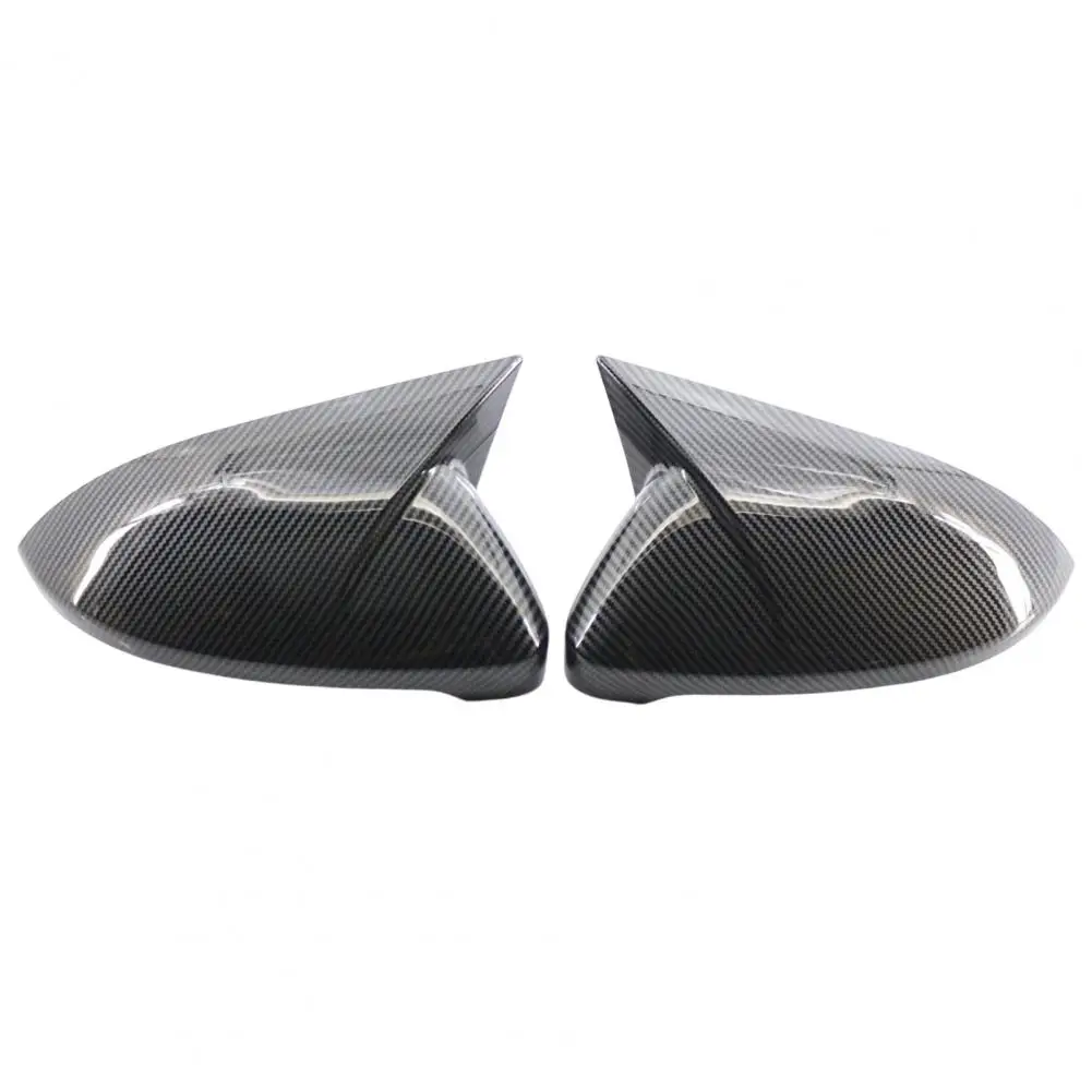 Smooth Surface 2Pcs Practical Exterior Side Wing Mirror Caps Anti-scratch Rear Mirror Caps Sturdy