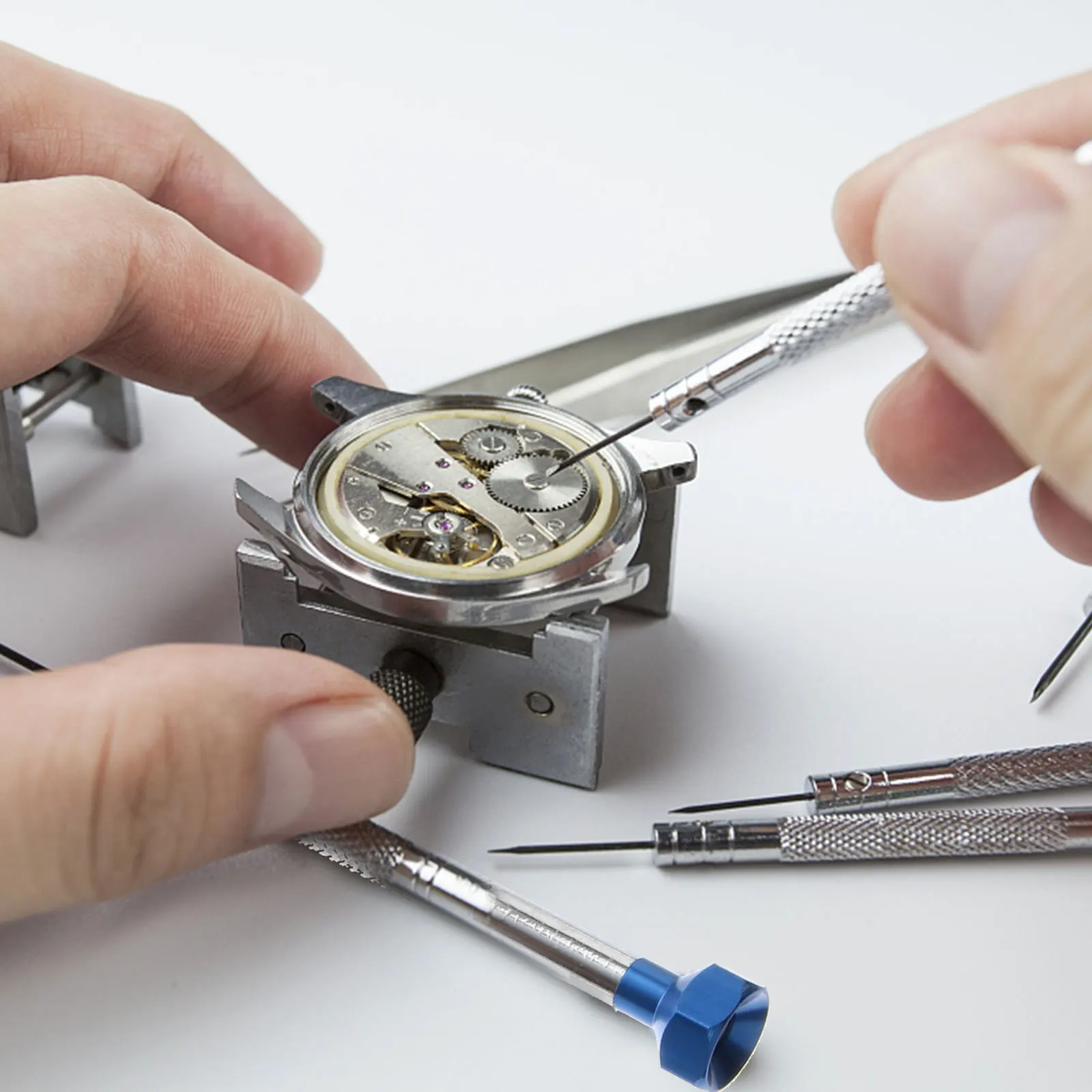 5Pcs Flat Slotted Screwdriver Set Different Sizes Hard Steel Alloy Precision Repair Tools Watch Eyeglass Frame