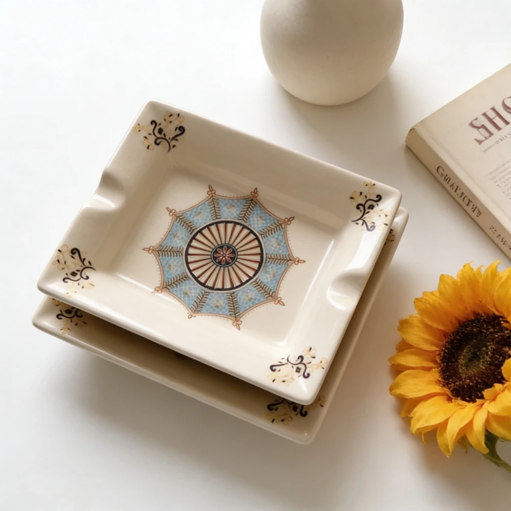 

Керамическая мыльница с эффектом трещин, элитная, для хранения мыла, домашний декор, высокий уровень эстетики, в скандинавском и американском ретро-стиле