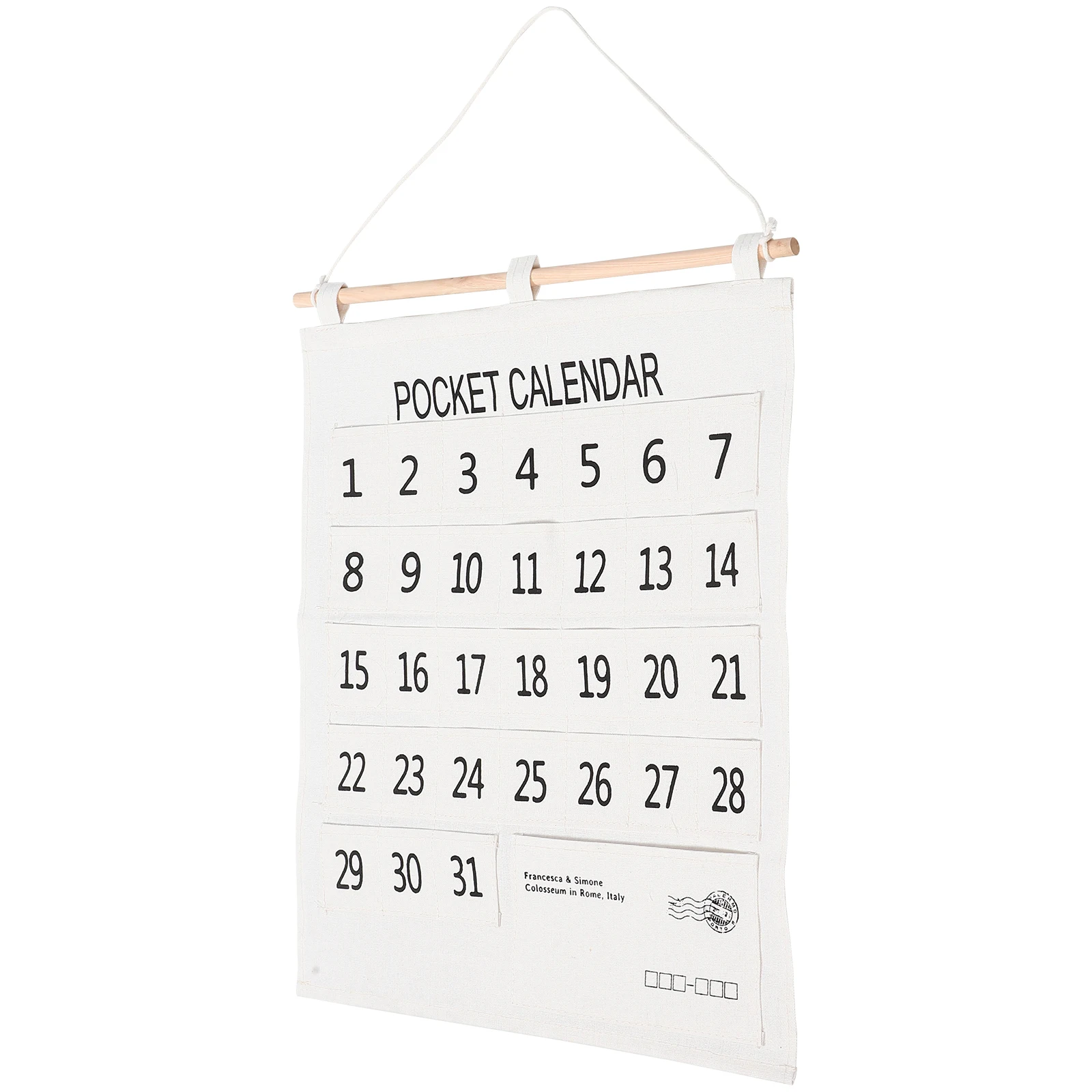 

Wall Storage Cotton Linen Calendar Hanging Wall Calendar Hanging Pocket Bedroom Kitchen Bathroom Office Organizer