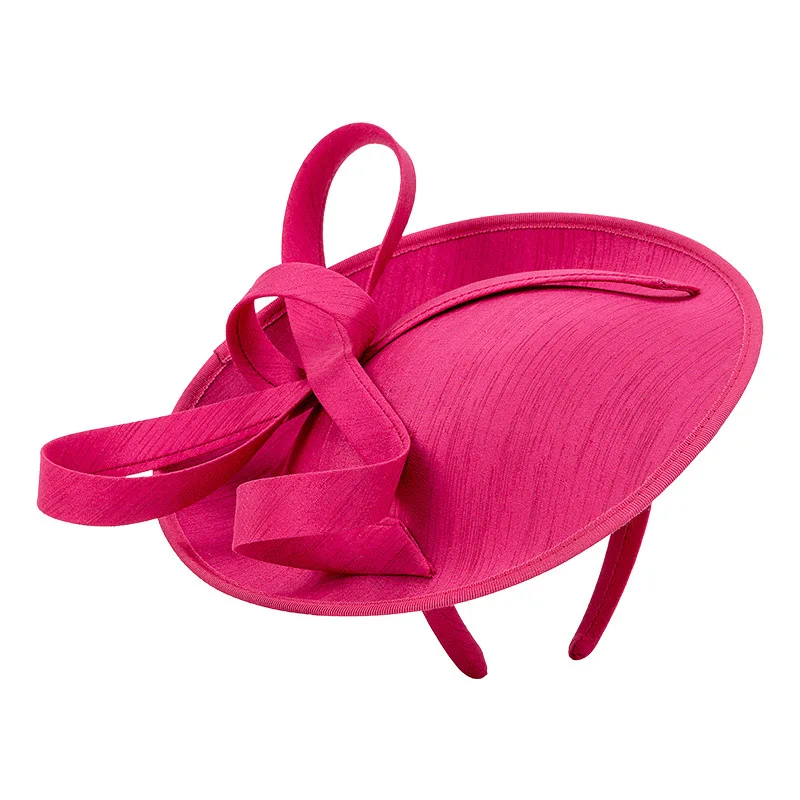 

Brand Quality Large Bow Fascinator Hat Hairbands for Women Handmade French Style Ladies Elegant Headpiece Cocktail Fascinators