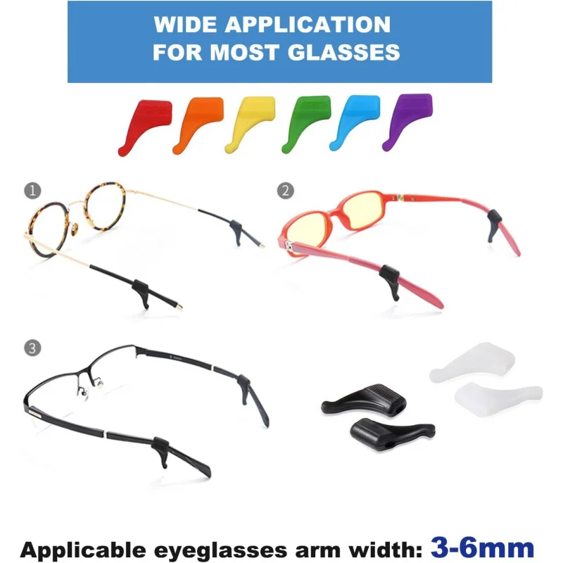 Antislip oorhaken houder brillenhouders siliconen bril tempelhouders bril zonnebril 10 paar