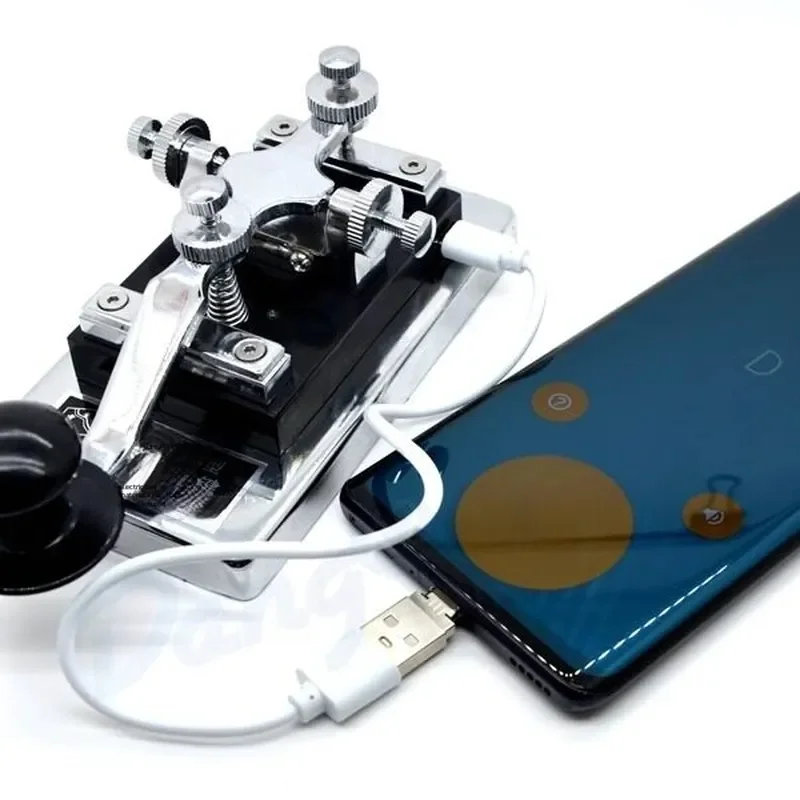 K4 Training Keys Finished Product Heavy Duty USB Connect Mobile Phone Computer Hand Key Modified Morse Code HAM Radio
