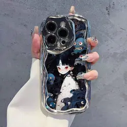 Mirror Ghost Phone Case For Samsung Galaxy A55 A35 A25 A15 A54 A24 A33 A34 A73 5G A32 A51 A52 A53 A71 A72 A30 A50soft
