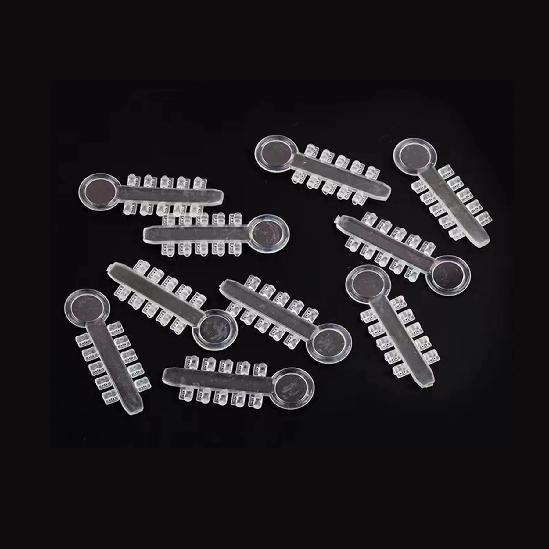 200pcs Dental Orthodontic Rotation Wedges Elastic Rubber Bands Brace Ligature Rotary Torsion Pad Brackets Accessories Clear