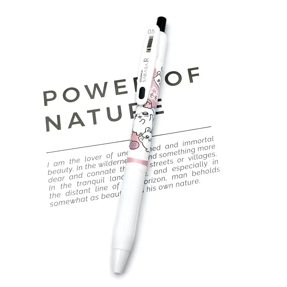 Japan ZEBRA Zebra JJ29 White Rod Press Gel Pen chiikawaDIY Momonga view 2