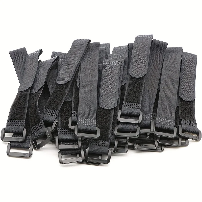 50pcs Adjustable Velcro Cable Ties Wire Management Organizer Reusable Cord Straps for Charging Cables Data Lines