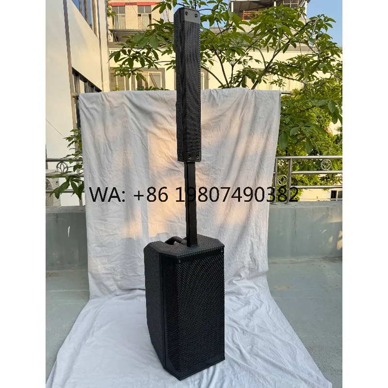 

600W Rechargeable Active Column Array Speaker System 63 Inch With 210 Inch Aluminum Cabinet Subwoofer Stage Audio Device