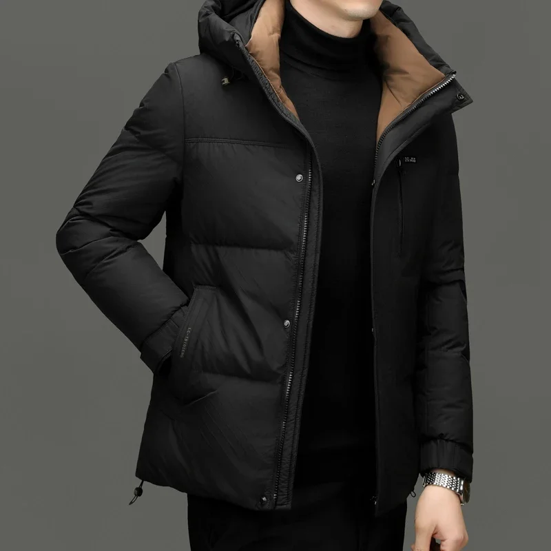 Ultralight Down Jacket Men Designer Clothes Men Short Jackets Duck Down Luxury Padding 2024 Winter Coat Men Hooded Jackets