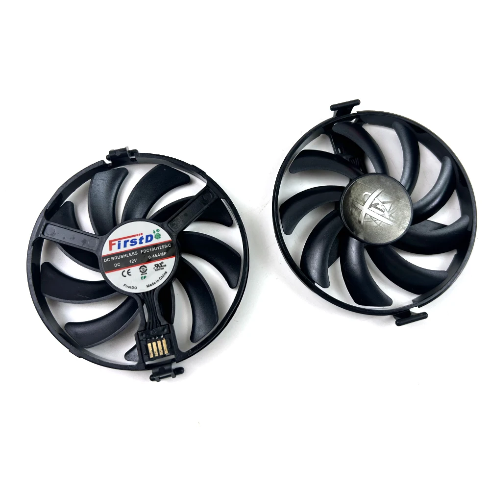 

Новый охлаждающий вентилятор, 4-контактный FDC10U12S9-C RX470, вентилятор графического процессора для XFX Radeon RX 480 470 470D RS, вентиляторы видеокарты Black Wolf