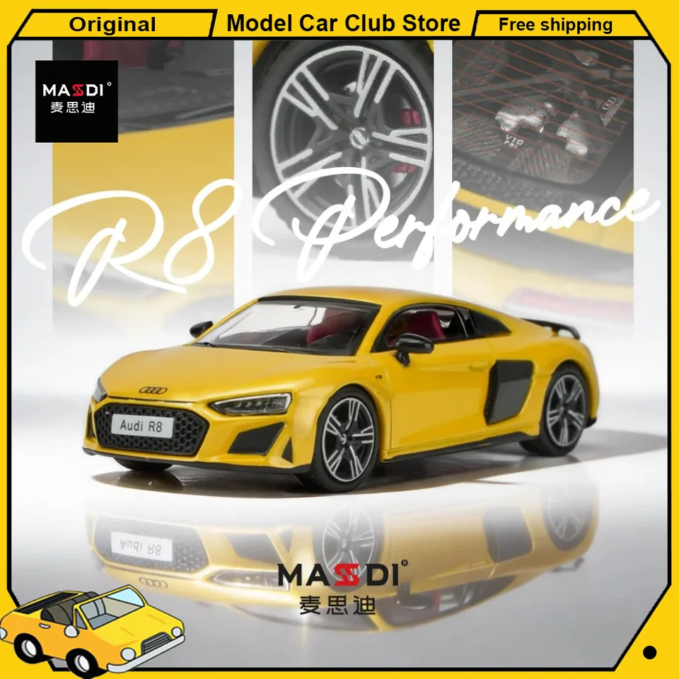 Masdi 1/64 Audi R8 V10 Coupe Performance Supercar Sports Car Alloy