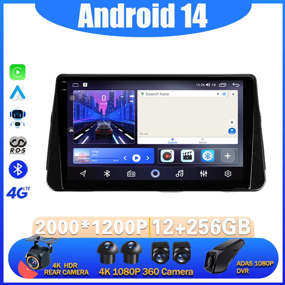 

Android 14 Car Radio For Nissan Kicks P15 2017 - 2021 Multimidia Video Player Navigation GPS Carplay Stereo Head Unit NO 2Din 4G