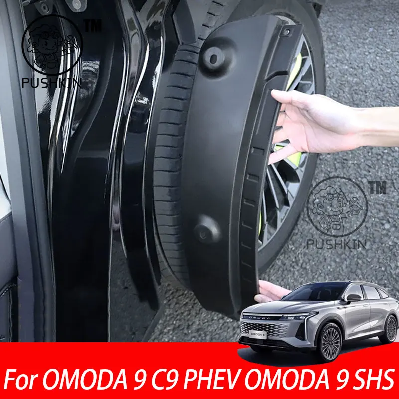 

For OMODA 9 C9 PHEV OMODA 9 SHS 2024 Car Mud Guards Rear Wheel Fender Antifreeze Mudguard Mudflaps Antifreeze Accessories