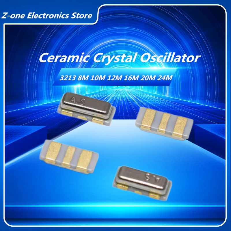 10PCS SMD Ceramic Crystal Oscillator 3213 8Mhz 10Mhz 12Mhz 20Mhz 16MHZ 24Mhz CSTCE 3Pin Ceramic Resonators CSTCE16M CSTCE8M