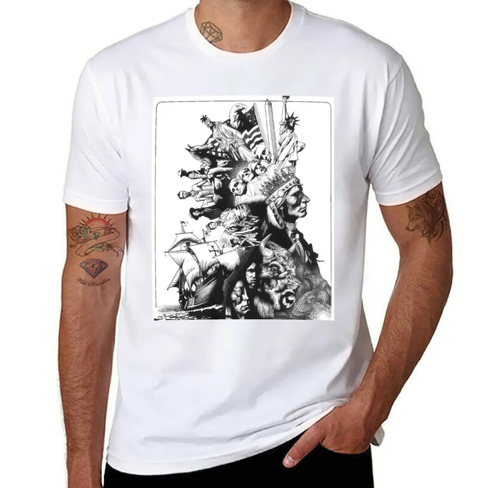 

t man man funny shirt shirts cotton t plain America T-Shirt cotton t shirt Native