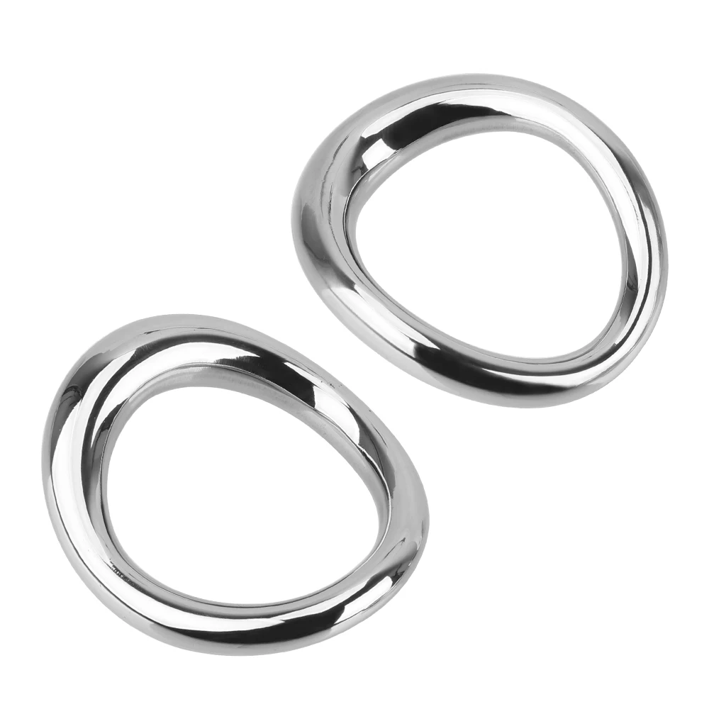 Sex Toys for Men Delay Ejaculation Metal Scrotum Stretcher Erotic Penis Bondage Lock Cock Ring Stainless Steel