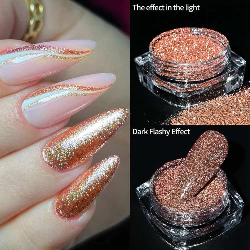 1 box Glänzende Reflektierende Diamant Nagel Glitter Pulver Silber Holographische Micro Bohrer Dazzling Kristall Gel Polnisch Maniküre Pigment Du