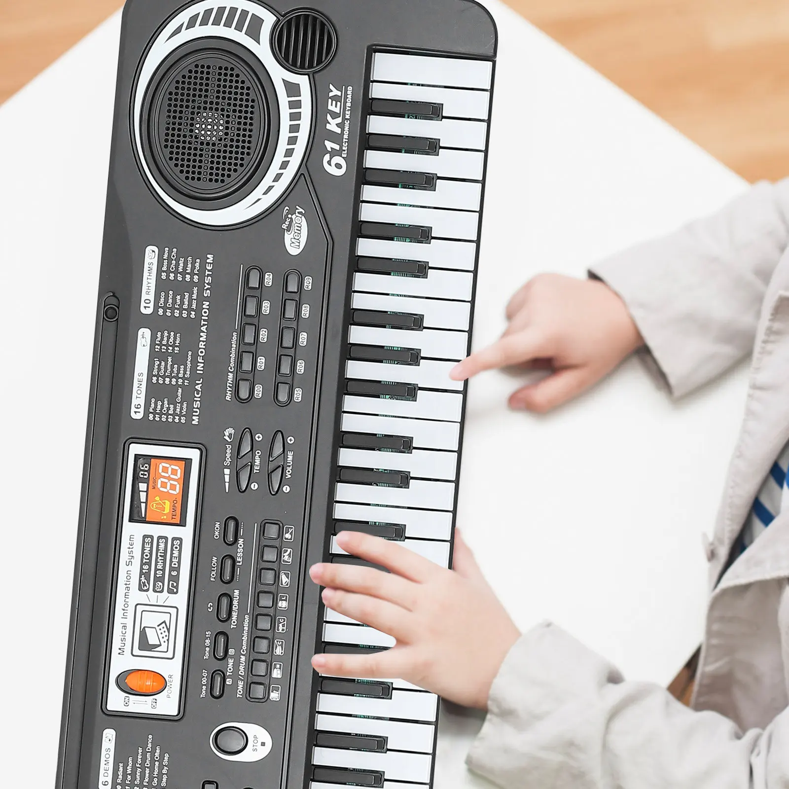 

1Set Electronic Piano Keyboard Multi-Functional Educational Music Instrument Plastic Simulation for Kids Learning Hand-Eye