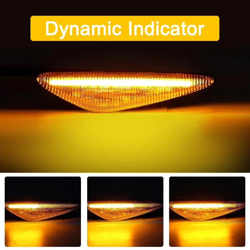 12V Clear Lens Dynamische Led Side Marker Lamp Montage Voor Nissan Lafesta Highway Star 2011-Up Sequentiële Blinker richtingaanwijzer Ligh