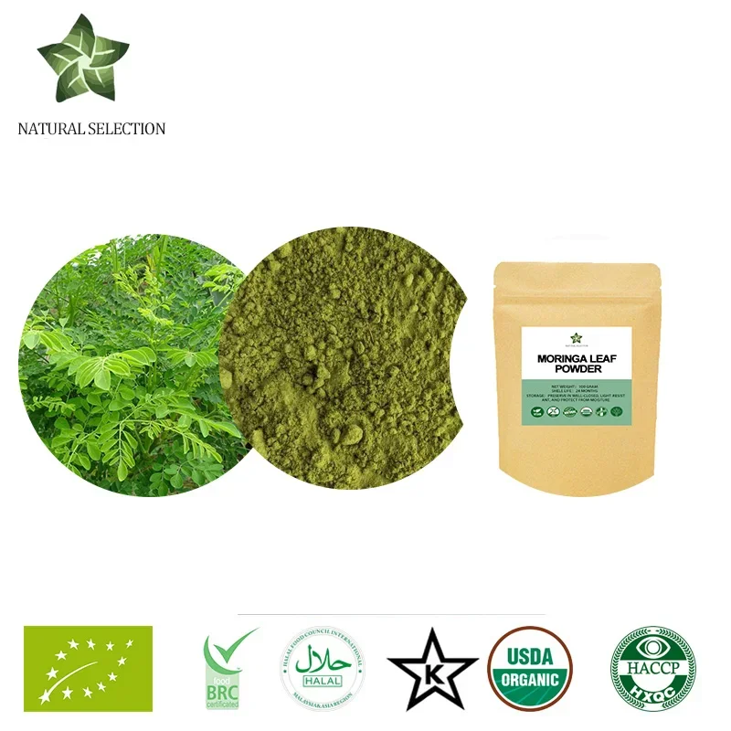 Moringa Leaf, alta qualidade, 100%, frete grátis, 100g-1000g