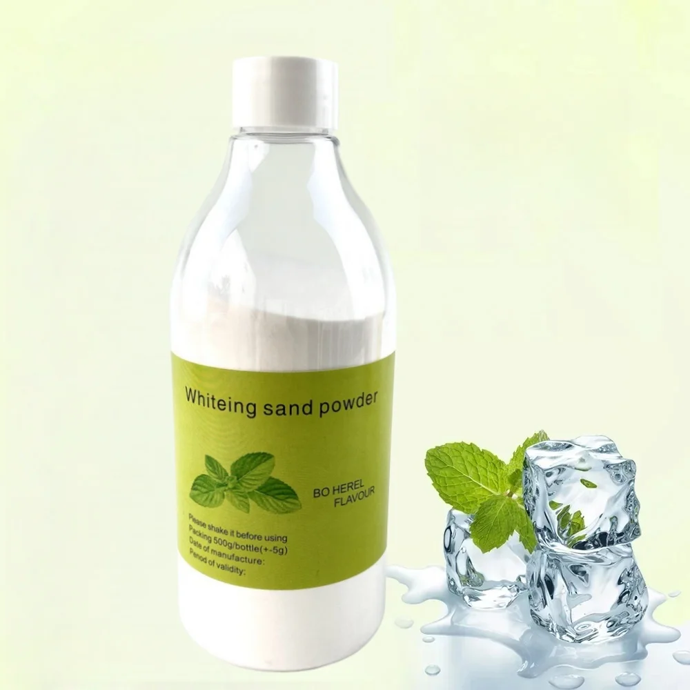 500g Professional Tooth Sandblasting Cleaning Powder 65μm Sodium Bicarbonate Powder for Teeth Polishing & Stain Removal