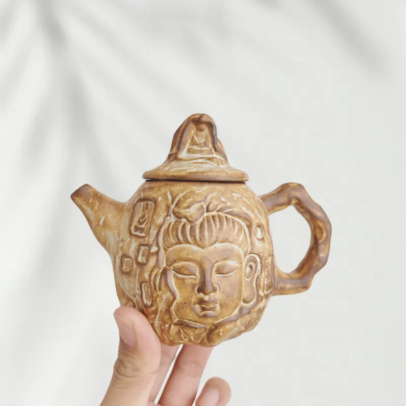 

Old Rock Mud Rough Pottery Tea Pot Retro Teapot Tea Kettle Tea Ceremony Tea Making Single Pot Tea Ceremony