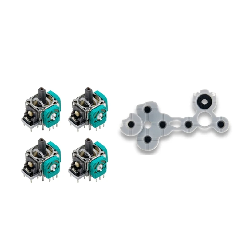 عصا التحكم التناظرية ثلاثية الأبعاد وحدة الاستشعار غطاء موصل سيليكون المطاط مسامير أداة ل XBOX ONE/XBOX سلسلة S X/XBOX ONE تحكم ضئيلة