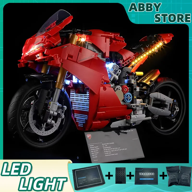

DIY LED Light Kit For LEGO 42202 Panigale V4 S Motorcycle Building Blocks Set (Only LED Light,Without Blocks Model)