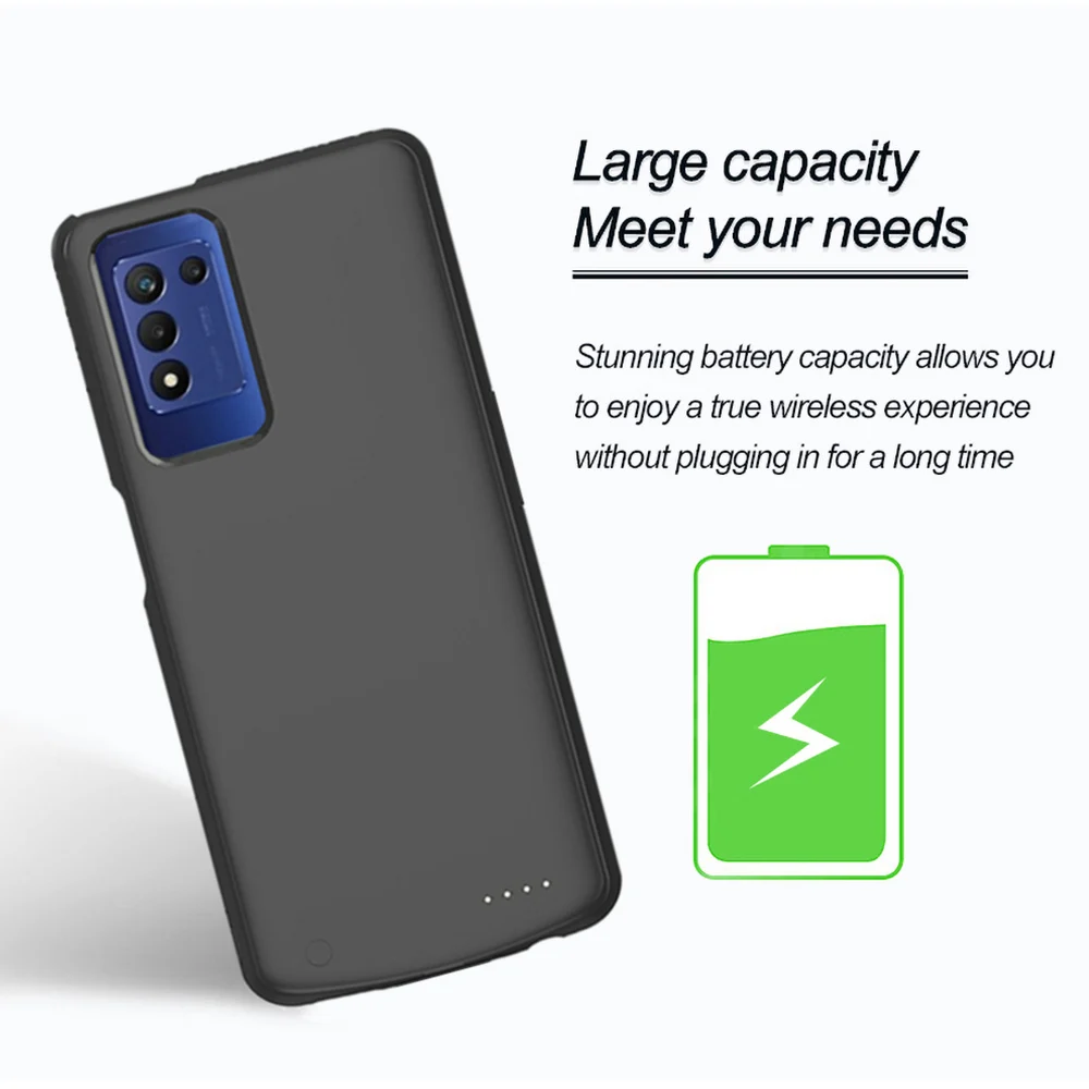 10000mAh Powerbank Cover For OPPO Realme Q3s External Battery Cases Portable Charger Power Bank Charging Case For Realme Q3