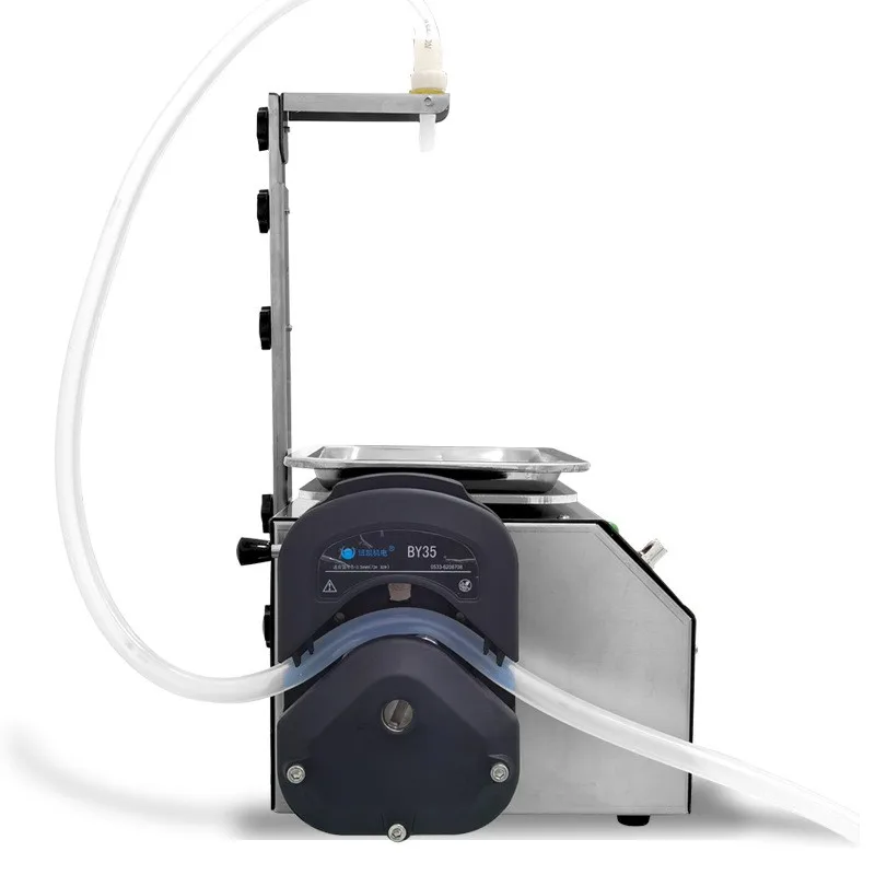 CSY-L15 ماكينة تعبئة الوزن الأوتوماتيكية زجاجة عطر سائلة فرعية عسل رذاذ معجون السمسم زيت صالح للأكل غراء لزج حجمي #2